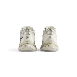 Sneakers Runner Graffiti da Donna in Bianco