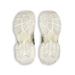 Sneakers Runner Graffiti da Donna in Bianco