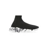 Sneakers Speed 2.0 Graffiti In Maglia Riciclata  da Donna in Nero