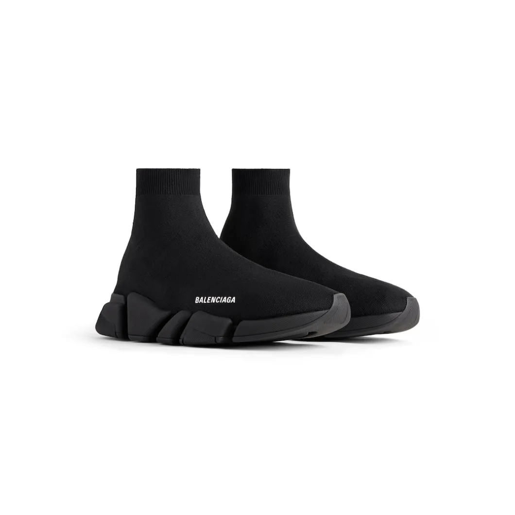 Sneakers Speed 2.0 In Maglia Riciclata da Donna in Nero