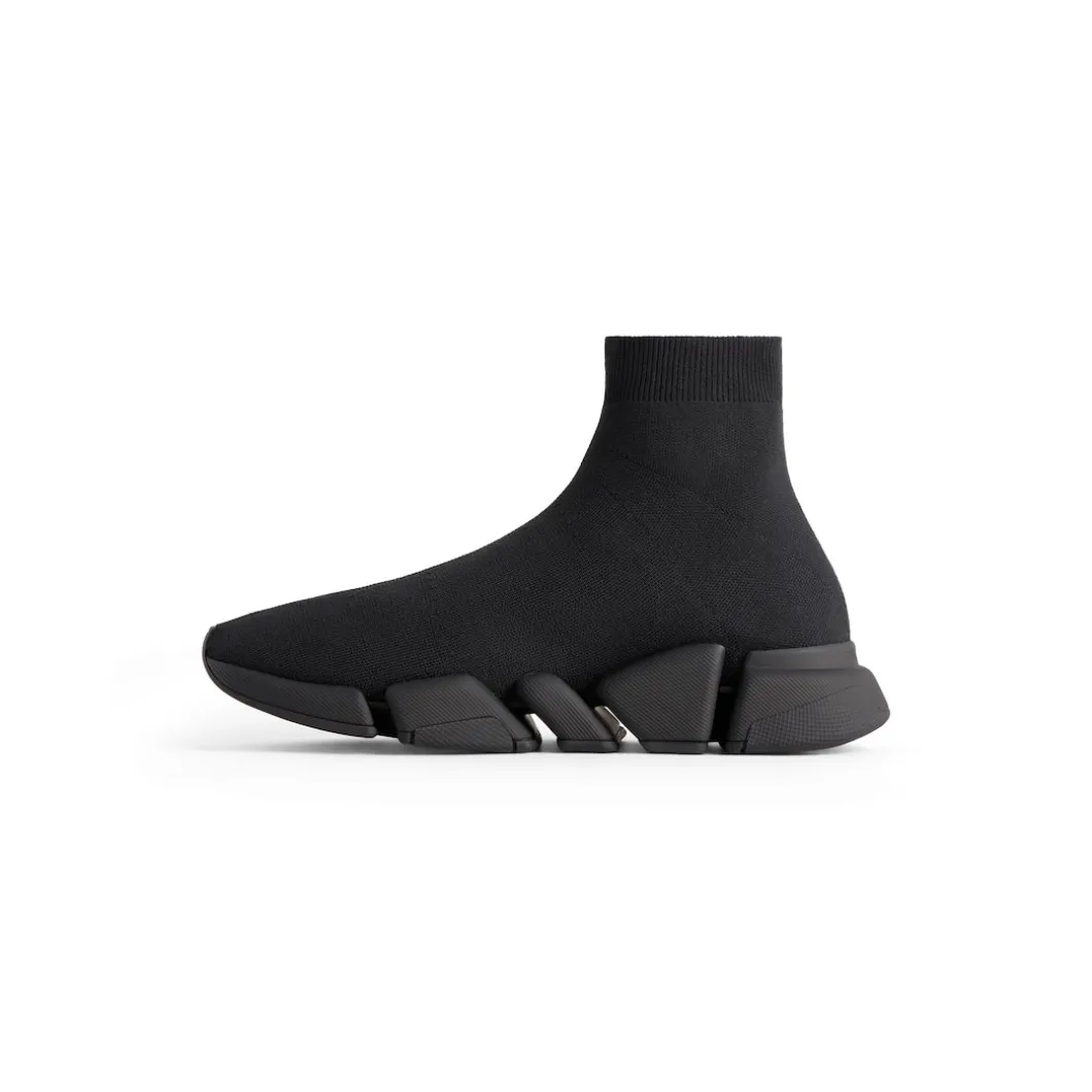 Sneakers Speed 2.0 In Maglia Riciclata da Donna in Nero