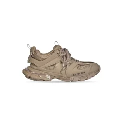 Sneakers Track Suola Riciclata da Donna in Beige
