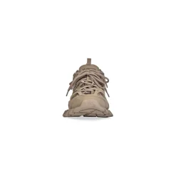 Sneakers Track Suola Riciclata da Donna in Beige