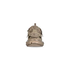 Sneakers Track Suola Riciclata da Donna in Beige