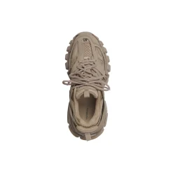 Sneakers Track Suola Riciclata da Donna in Beige