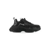 Sneakers Triple S Allover Logo da Donna in Nero