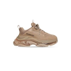 Sneakers Triple S Clear Sole da Donna in Marrone