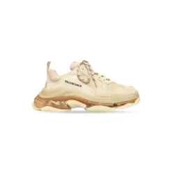 Sneakers Triple S Clear Sole da Donna in Beige