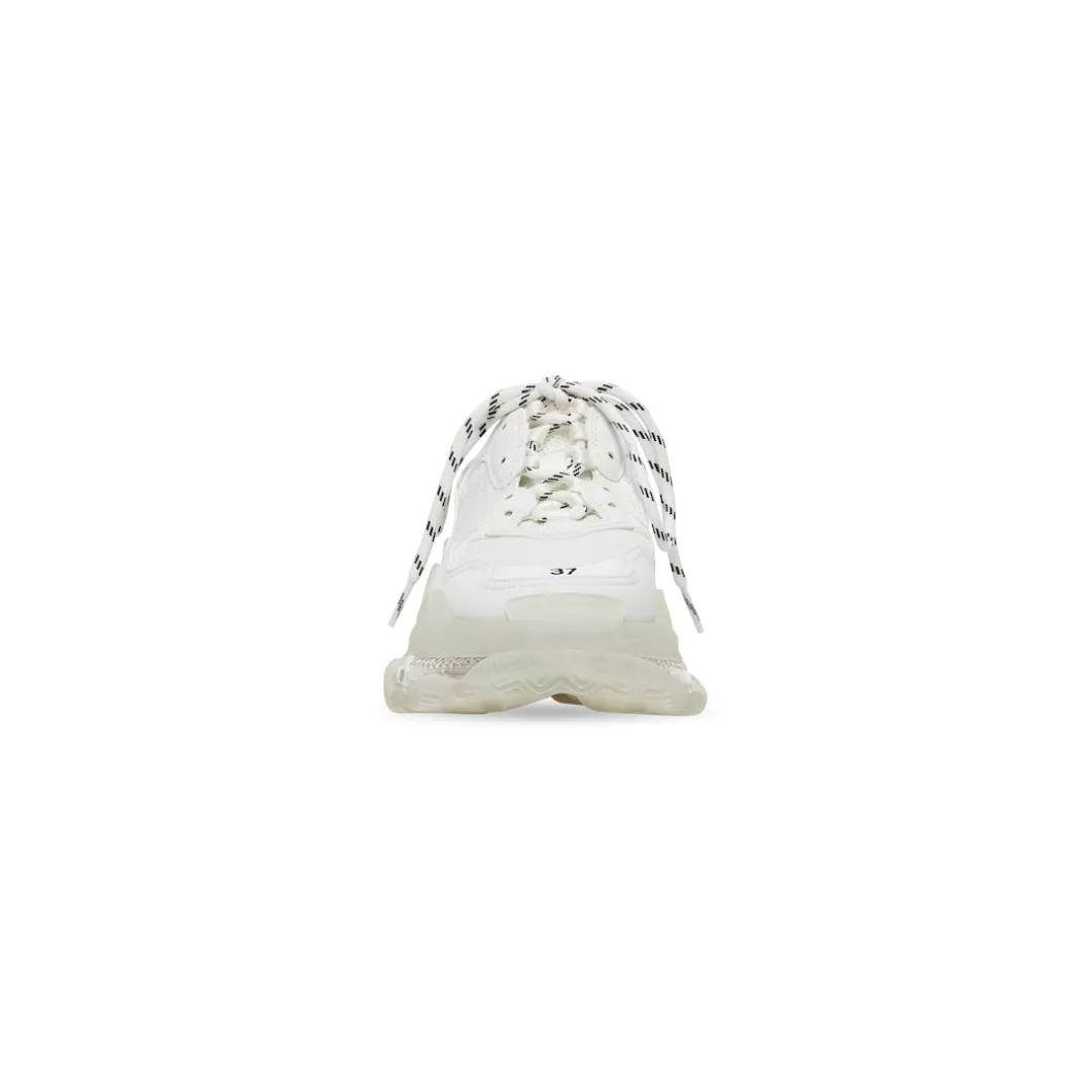 Sneakers Triple S Clear Sole da Donna in Bianco