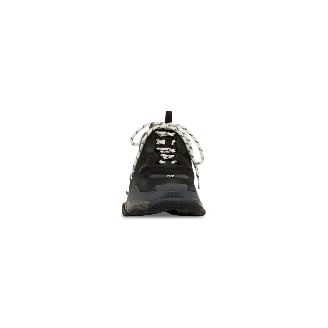 Sneakers Triple S Clear Sole da Donna in Nero