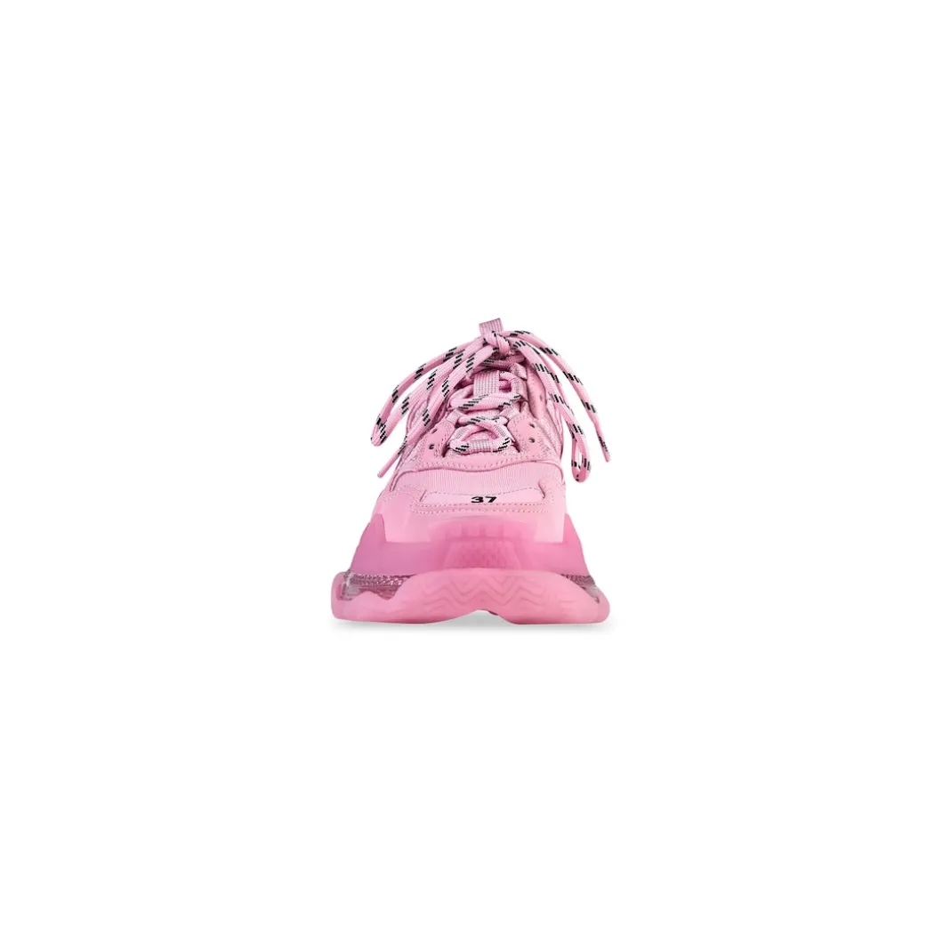 Sneakers Triple S Clear Sole da Donna in Rosa