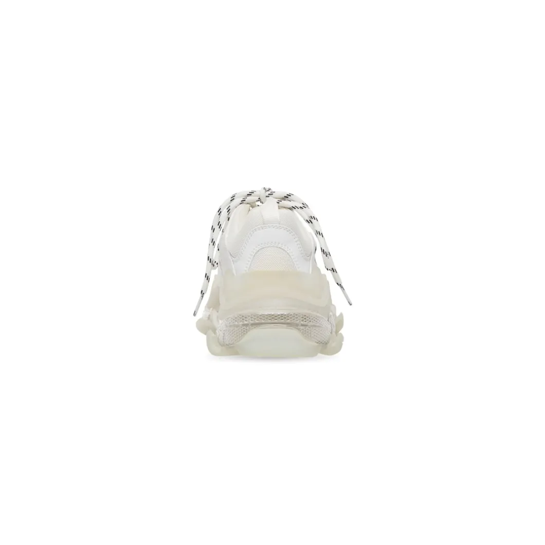 Sneakers Triple S Clear Sole da Donna in Bianco