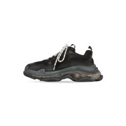 Sneakers Triple S Clear Sole da Donna in Nero