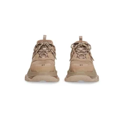 Sneakers Triple S Clear Sole  da Donna in Marrone