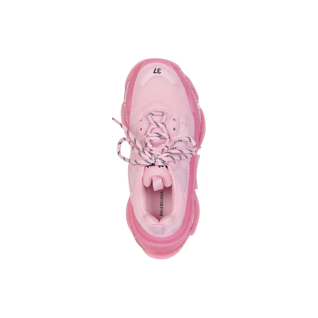 Sneakers Triple S Clear Sole da Donna in Rosa