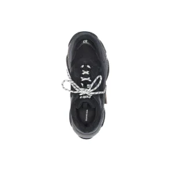 Sneakers Triple S Clear Sole da Donna in Nero