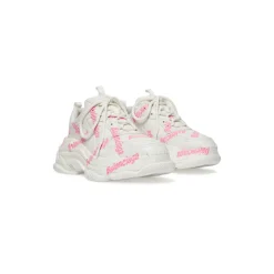 Sneakers Triple S Logotype   da Donna in Bianco