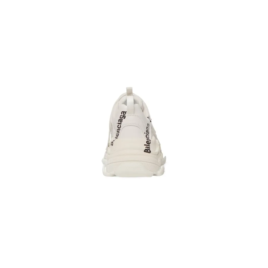 Sneakers Triple S Logotype da Donna in Bianco