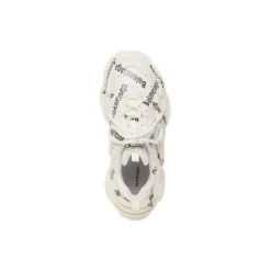 Sneakers Triple S Logotype da Donna in Bianco