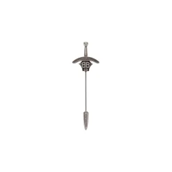 Spilla Goth Sword in Argento Anticato