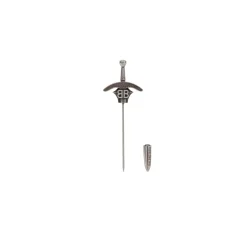 Spilla Goth Sword in Argento Anticato