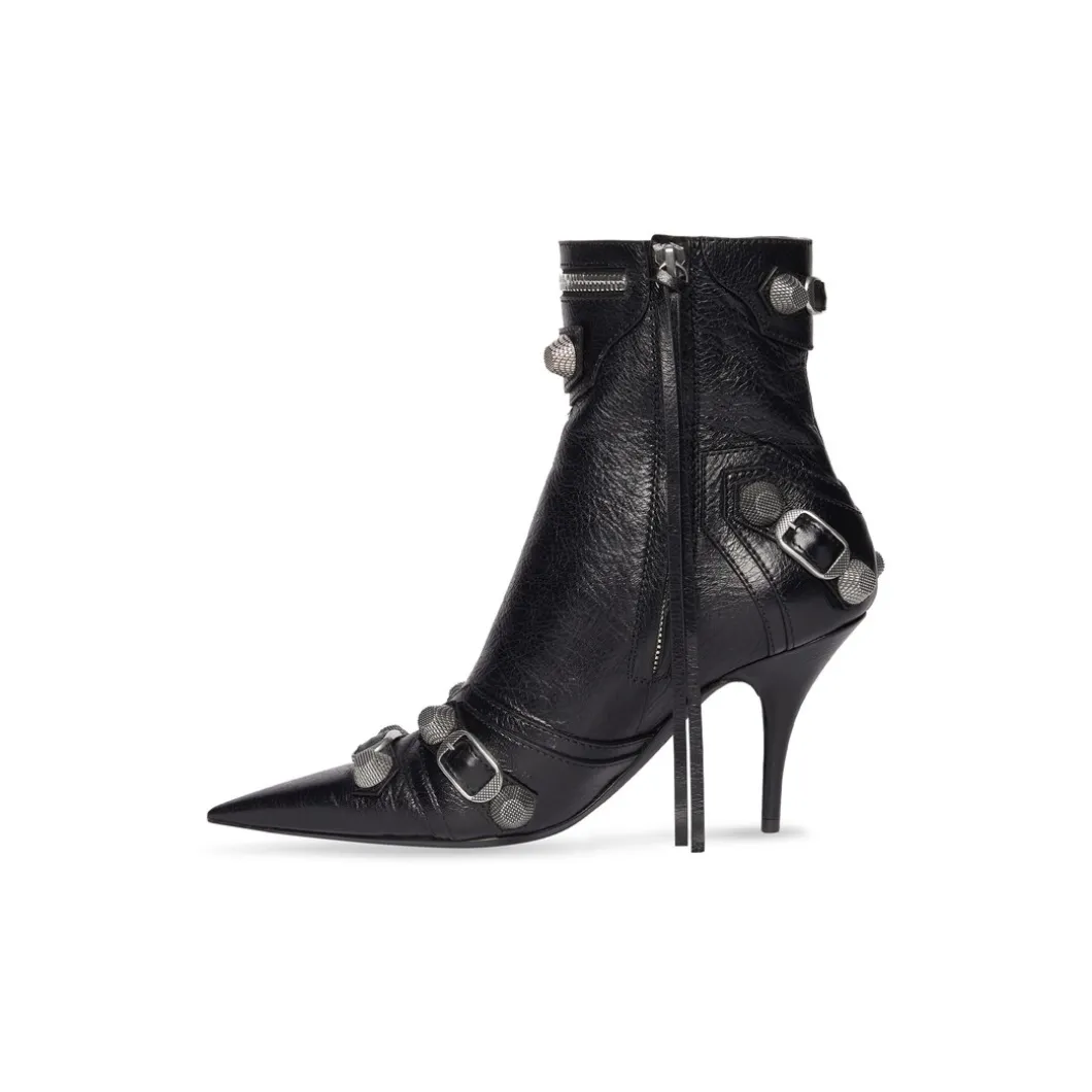 Stivaletti Cagole 90 Mm da Donna in Nero