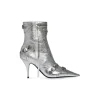 Stivaletti Cagole 90 Mm Metallizzati  da Donna in Argento