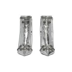 Stivaletti Cagole 90 Mm Metallizzati  da Donna in Argento