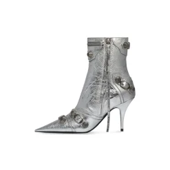 Stivaletti Cagole 90 Mm Metallizzati  da Donna in Argento