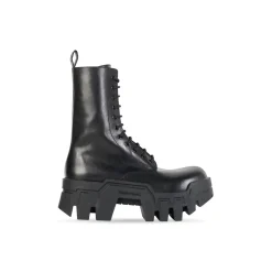 Stivali Bulldozer Lace-up  da Donna in Nero