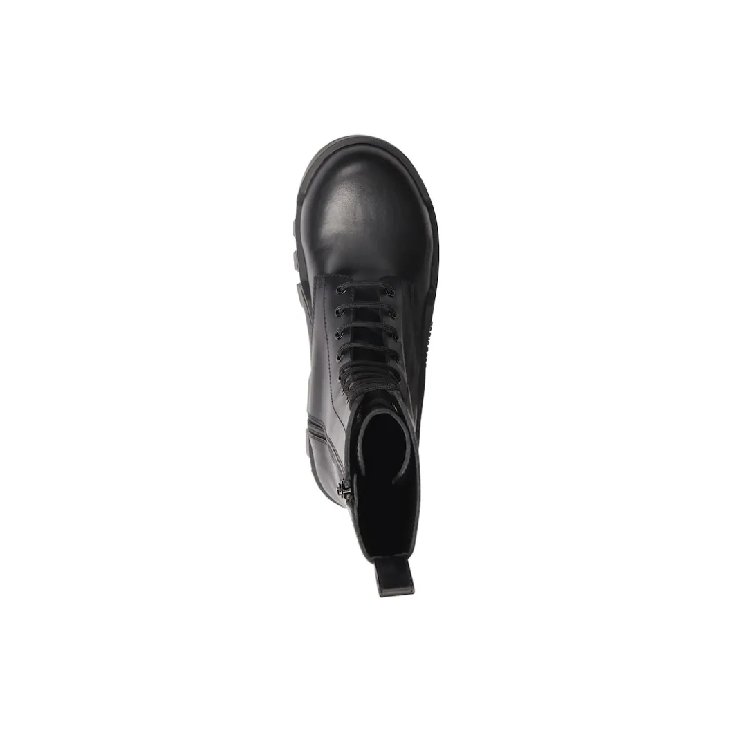 Stivali Bulldozer Lace-up da Donna in Nero
