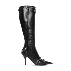 Stivali Cagole 90 Mm da Donna in Nero