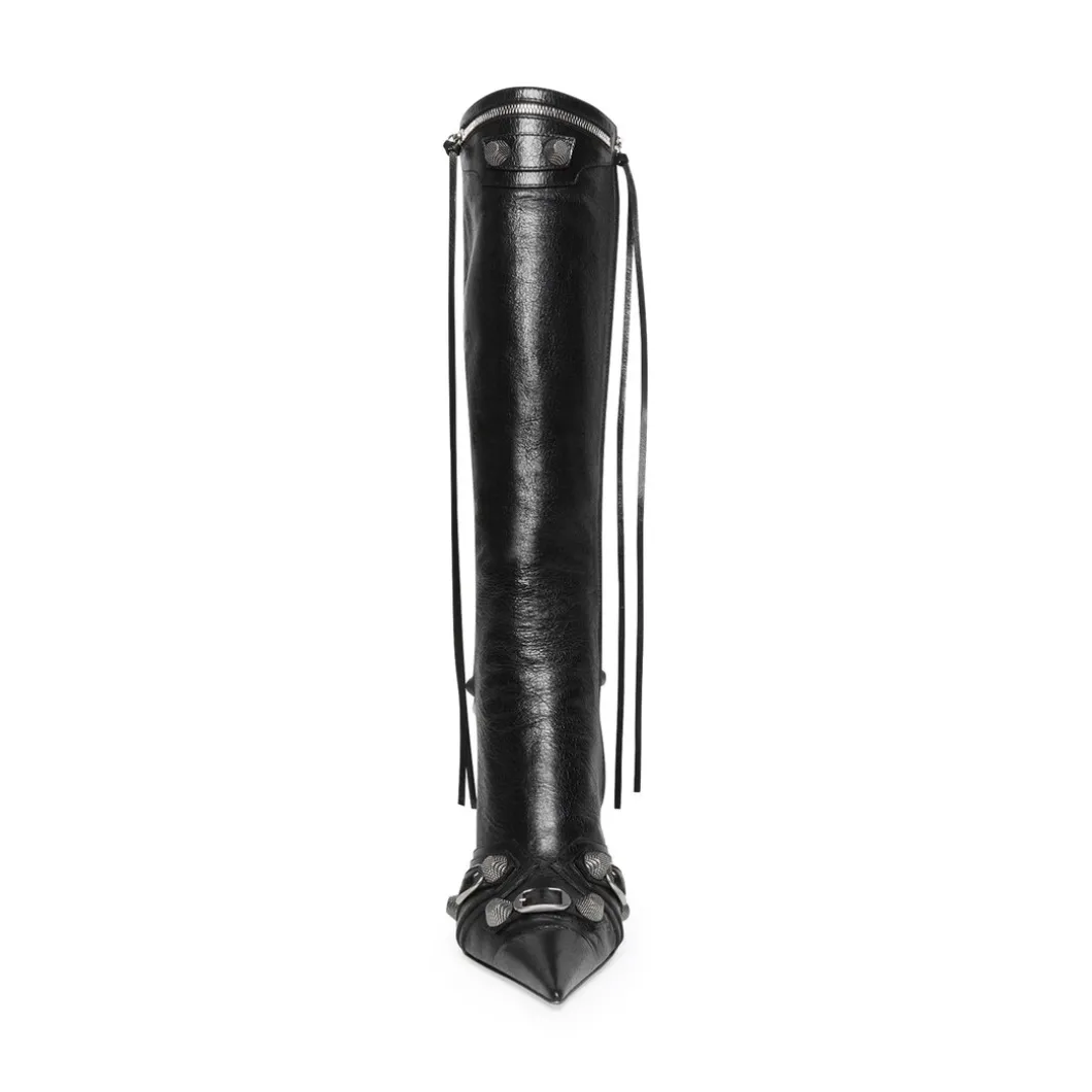 Stivali Cagole 90 Mm da Donna in Nero