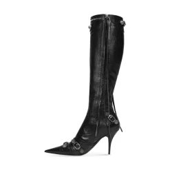 Stivali Cagole 90 Mm da Donna in Nero