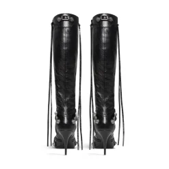 Stivali Cagole 90 Mm da Donna in Nero