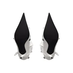 Stivali Cagole 90 Mm  da Donna in Bianco Ottico
