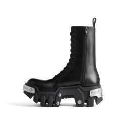 Stivali Con Lacci Bulldozer da Donna in Nero
