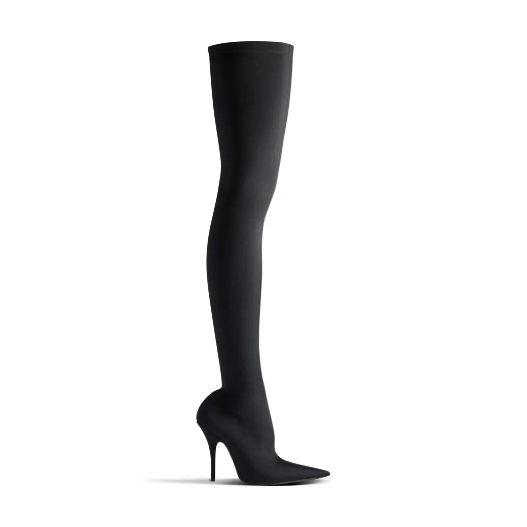 Stivali Knife 110 Mm Over-the-knee da Donna in Nero
