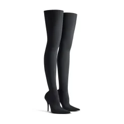 Stivali Knife 110 Mm Over-the-knee da Donna in Nero