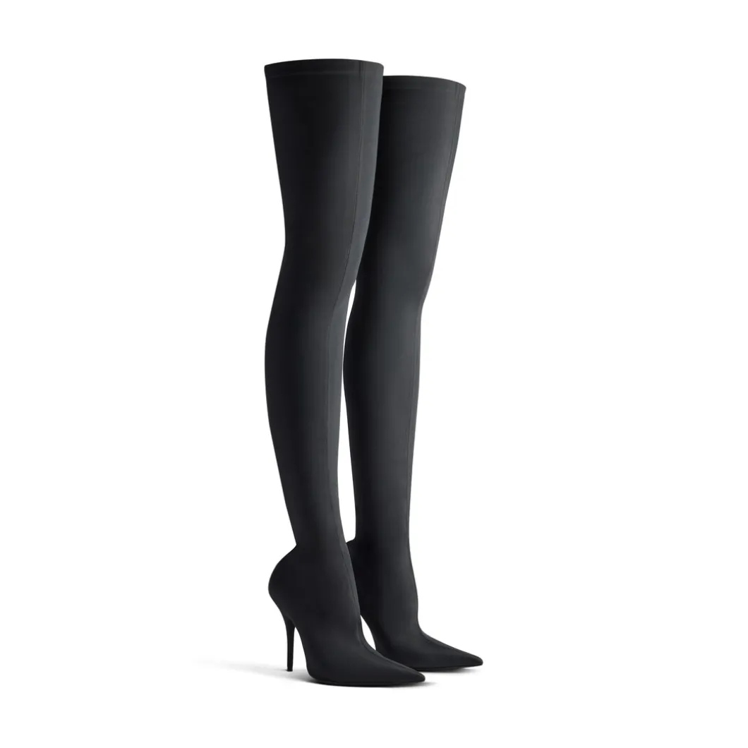Stivali Knife 110 Mm Over-the-knee da Donna in Nero