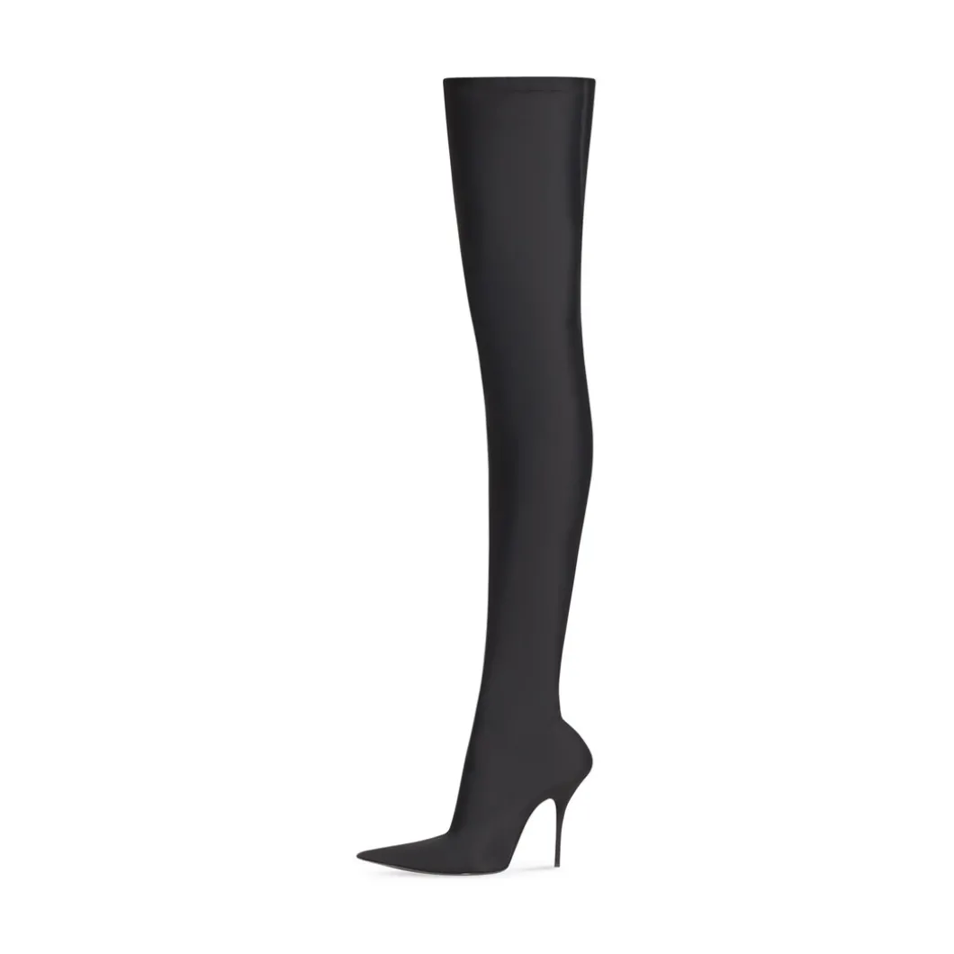 Stivali Knife 110 Mm Over-the-knee da Donna in Nero