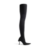 Stivali Sopra Il Ginocchio Hourglass 100 Mm  da Donna in Nero