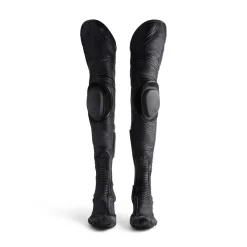 Stivali Sopra Il Ginocchio Biker 90 Mm da Donna in Nero
