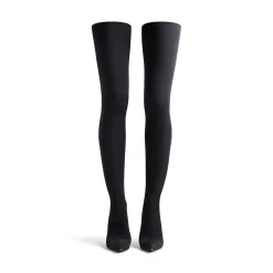 Stivali Sopra Il Ginocchio Hourglass 100 Mm  da Donna in Nero