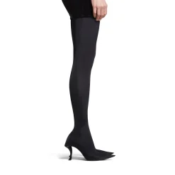 Stivali Sopra Il Ginocchio Hourglass 100 Mm  da Donna in Nero