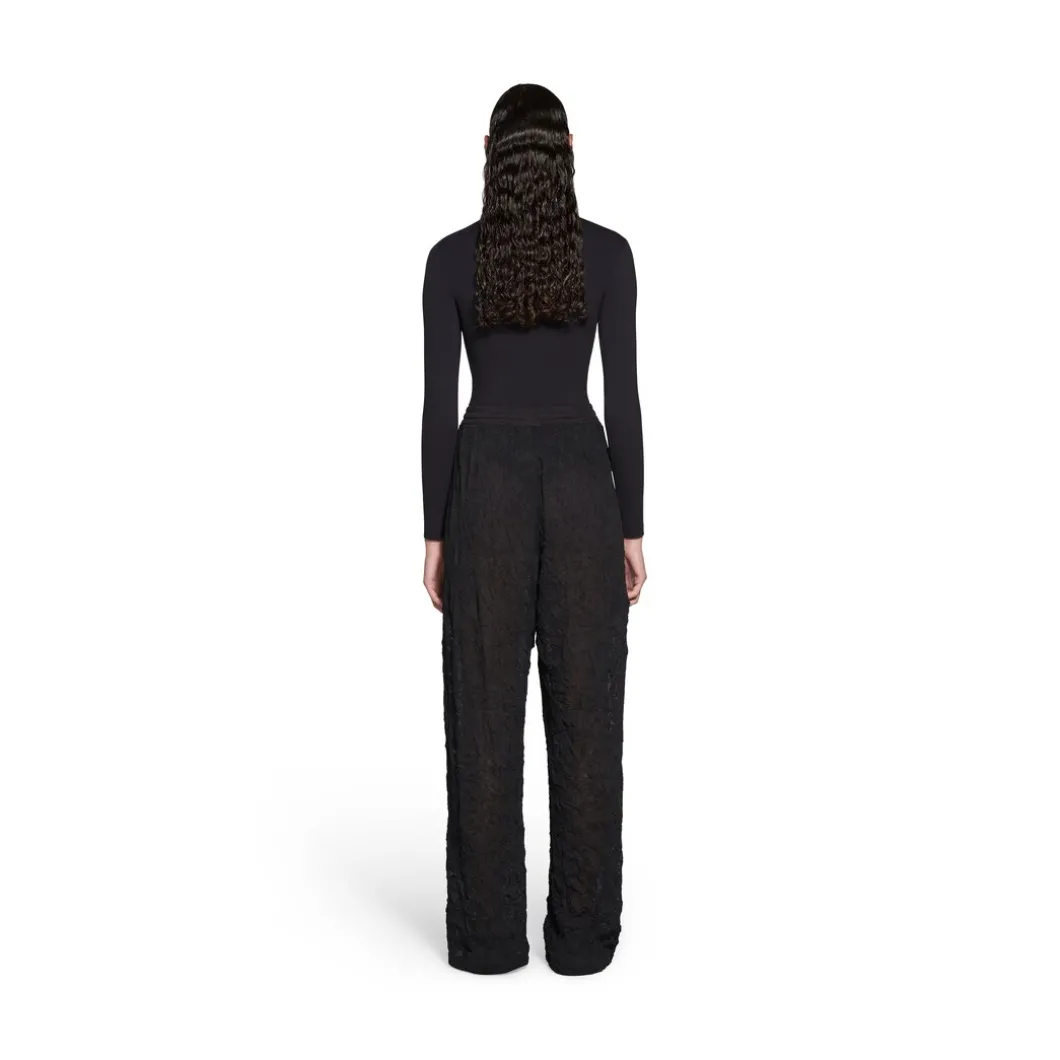 Sweatpants Mesh Baggy in Nero