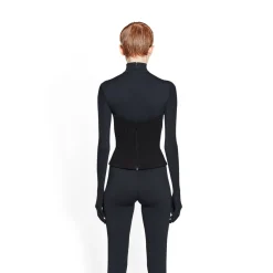 Top A Bustier da Donna in Nero