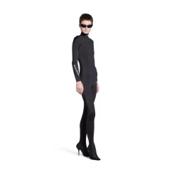 Top Activewear Sporty B da Donna in Nero