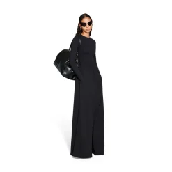 Top Aderente Outside Loop da Donna in Nero