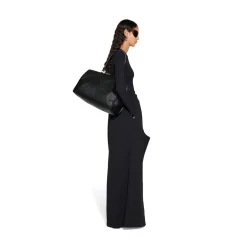Top Aderente Outside Loop da Donna in Nero